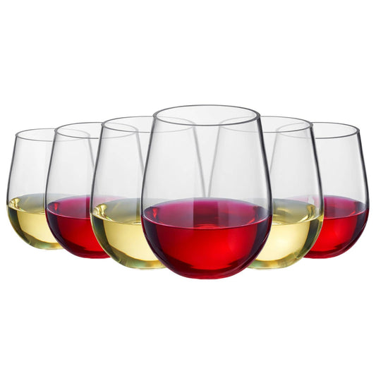 Unbreakable Stemless Plastic Wine Glasses | Reusable