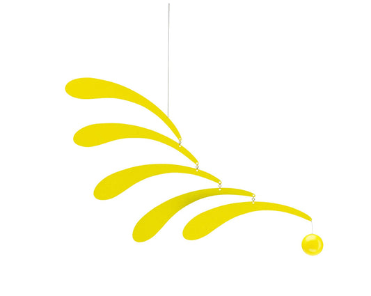 Flowing Rhythm, Yellow Hanging Art