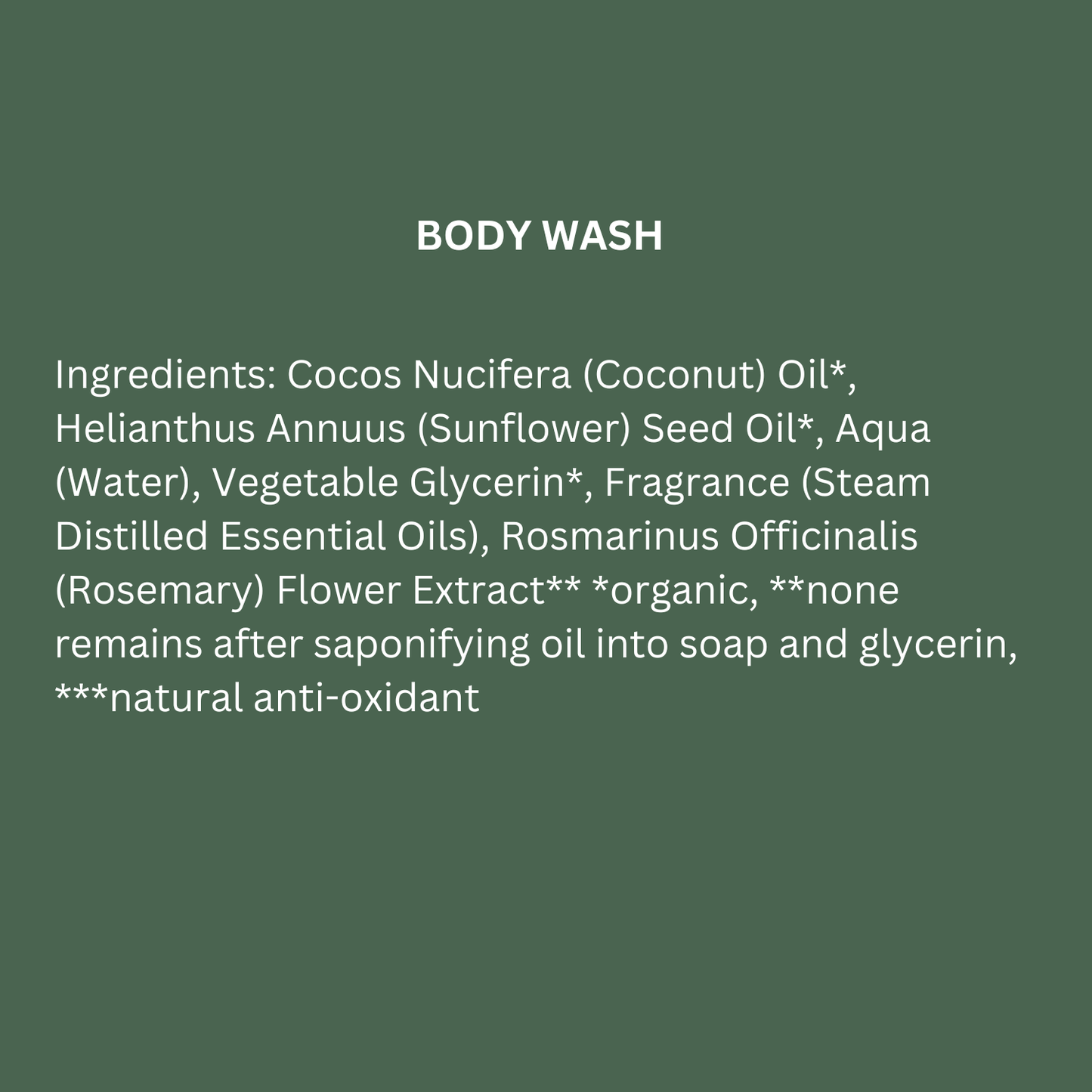 Cascade Forest Organic Body Wash - (8oz)