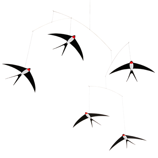 Flying Swallows 5 Hanging Art