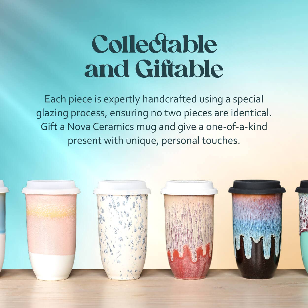 Orchid Ceramic Travel Tumbler – 16oz with Lid & Sleeve