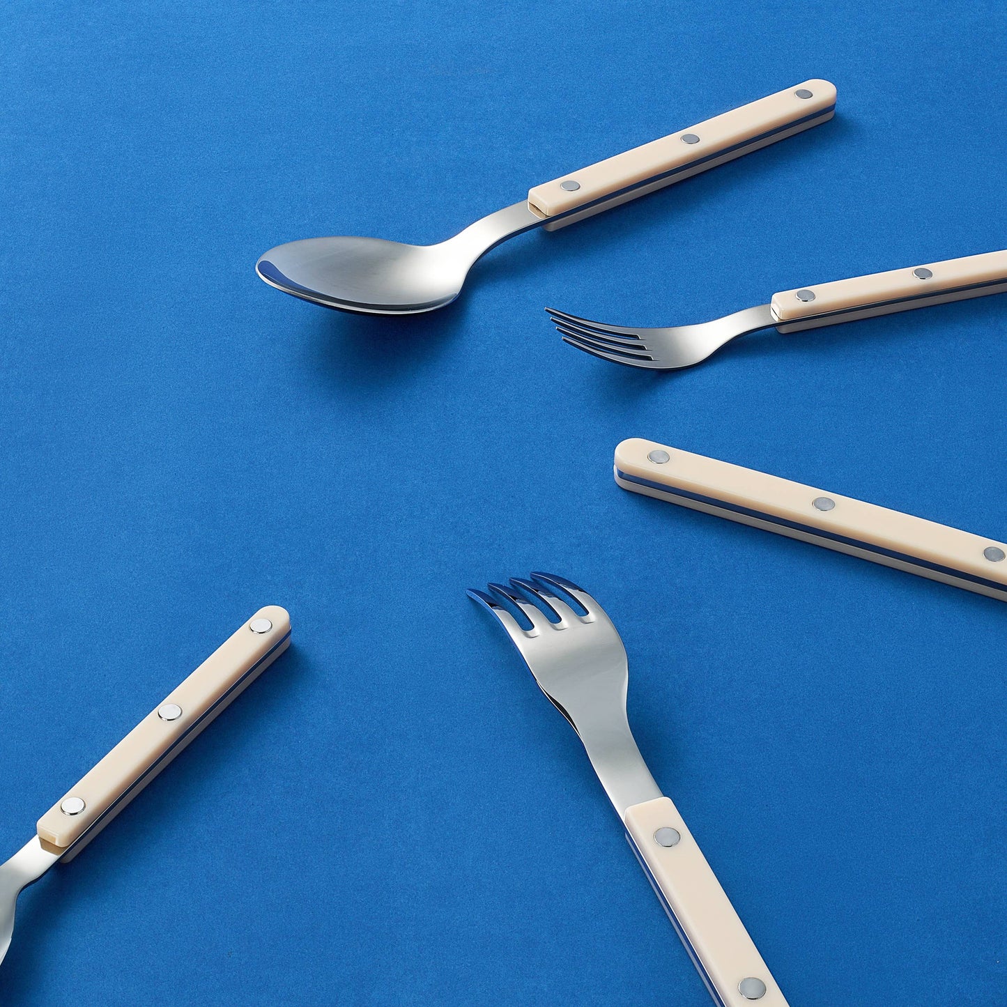 20-Piece Flatware Set for 4 - Cream Color French Cutlery