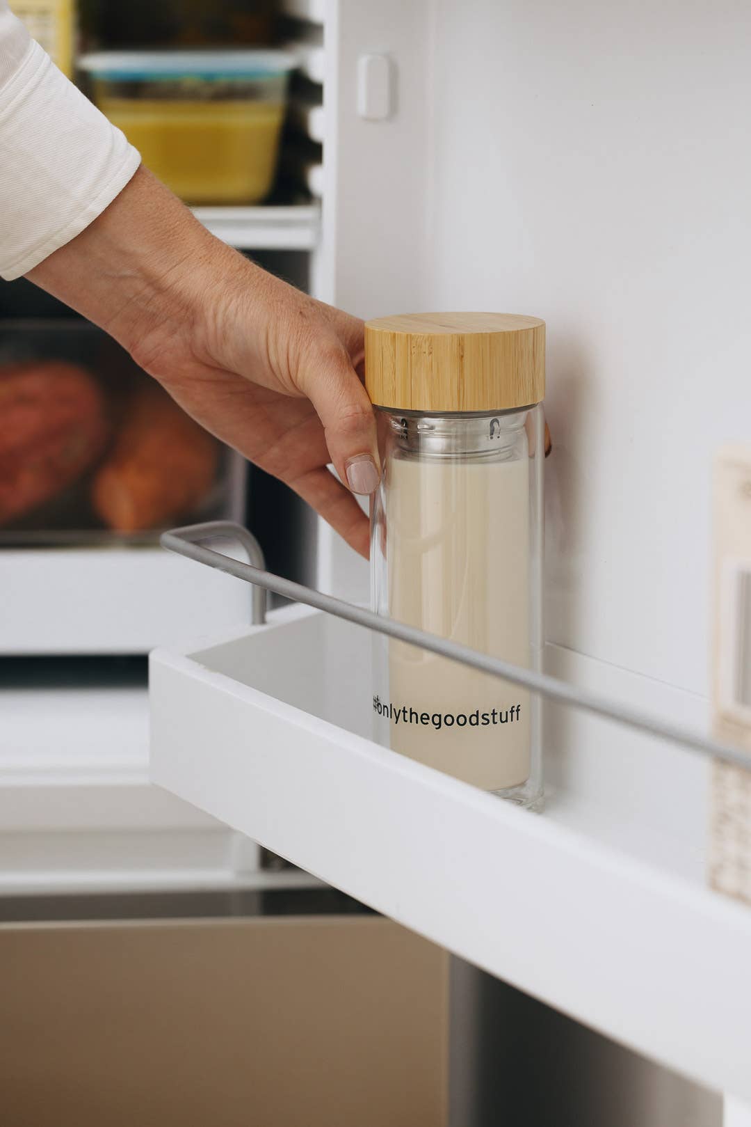 Double Wall Glass Tea Infuser Tumbler + Bamboo Lid