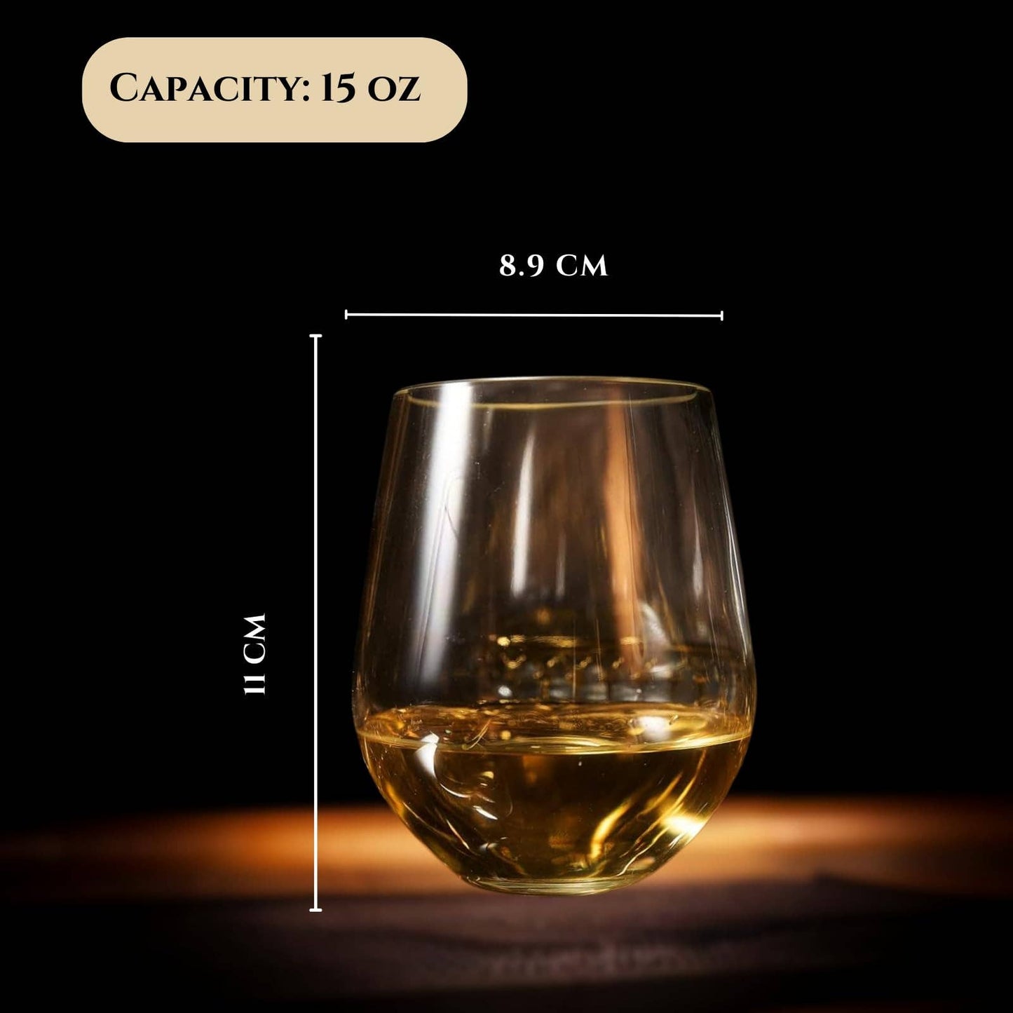 Unbreakable Stemless Plastic Wine Glasses | Reusable