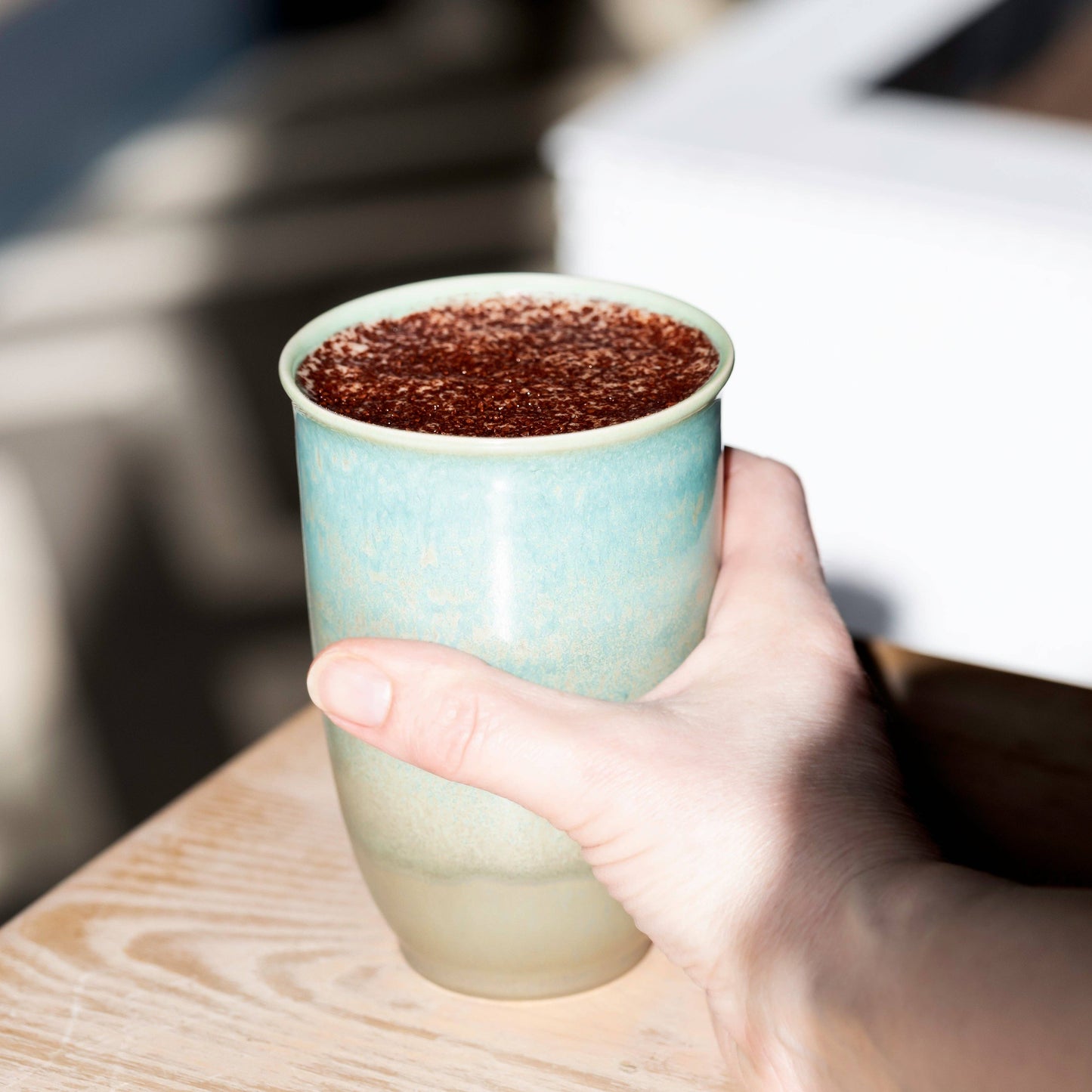 Aurora Ceramic Travel Tumbler 12oz | Modern Reusable Coffee Tumbler