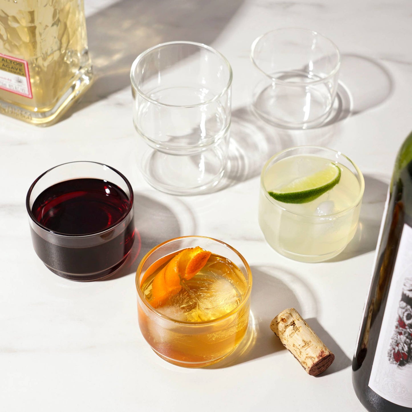 Stackable Bodega Glasses Set of 6