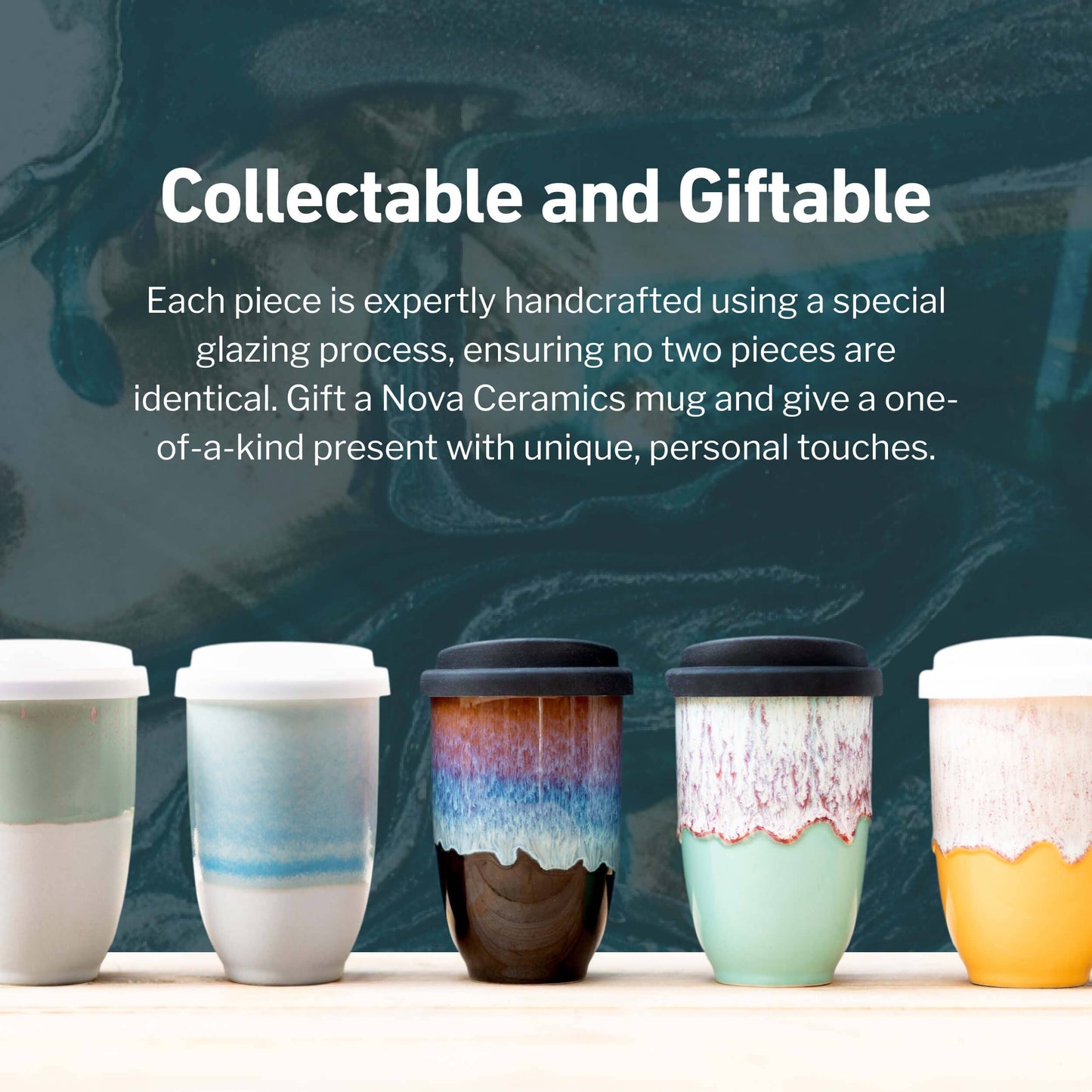 Orchid Ceramic Travel tumbler – 12oz with Lid & Sleeve