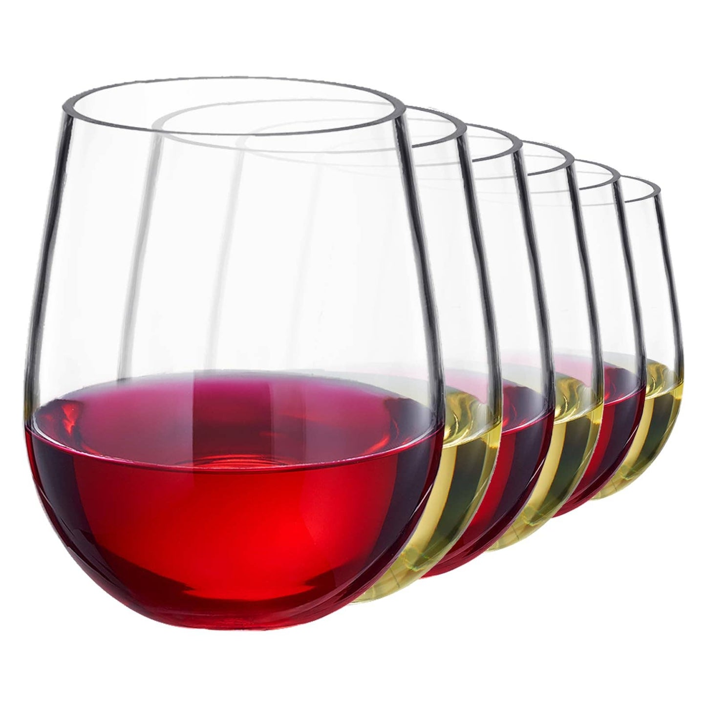 Unbreakable Stemless Plastic Wine Glasses | Reusable
