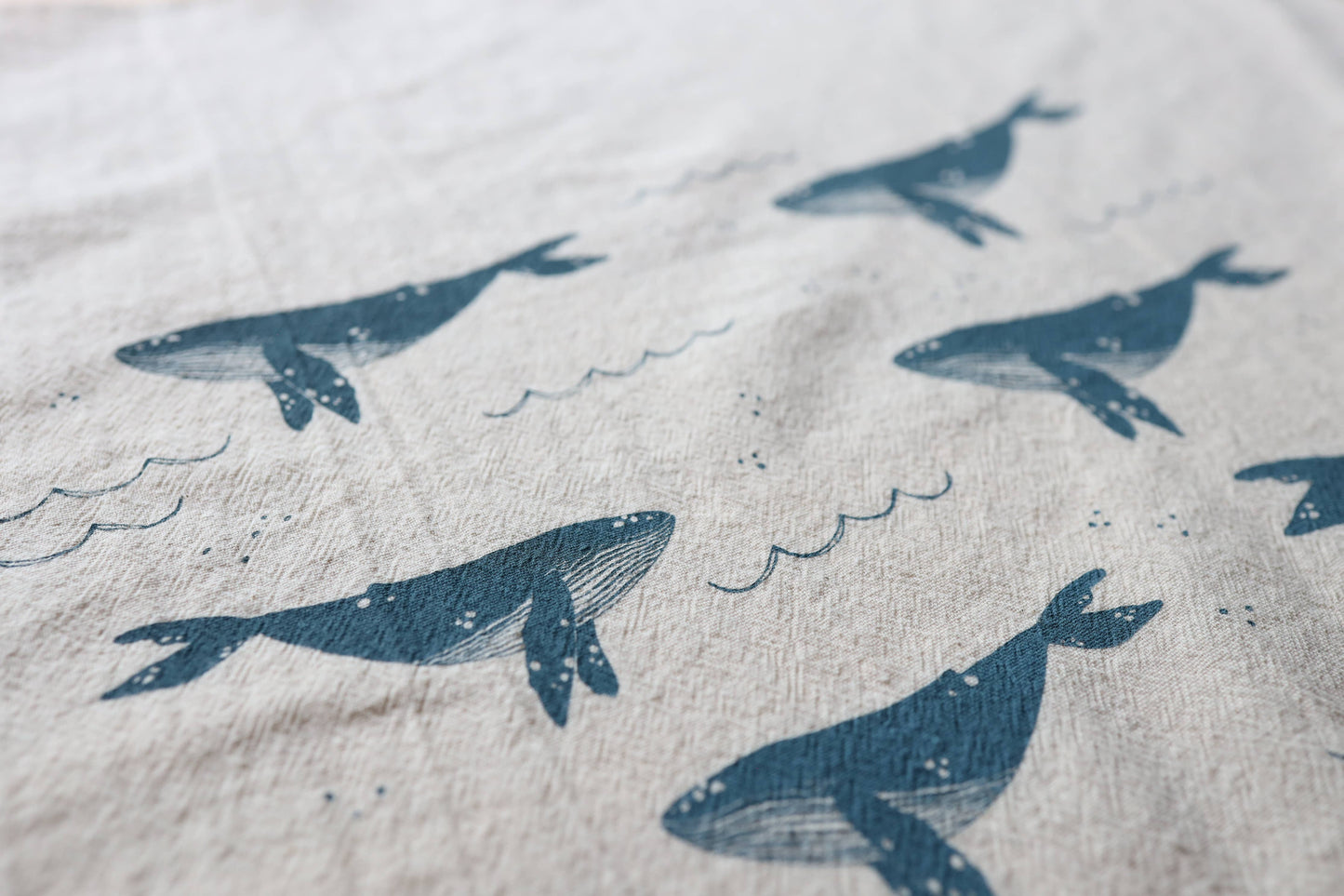 Whale Kitchen Towel, Coastal Kitchen Decor 