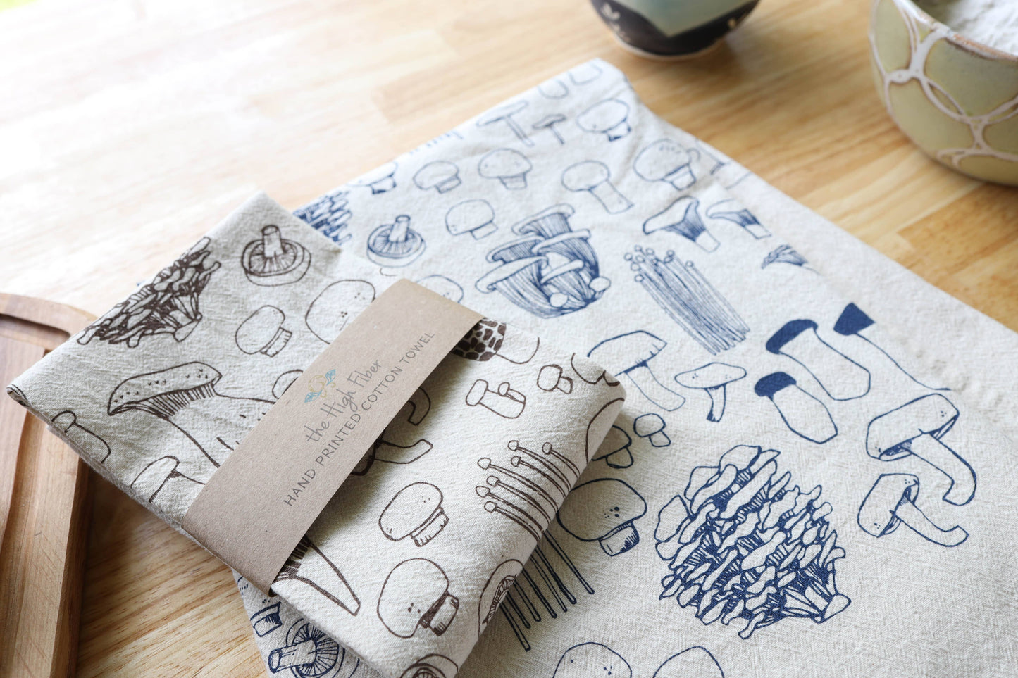 Mushroom Tea Towel- Perfect for Fall Decor