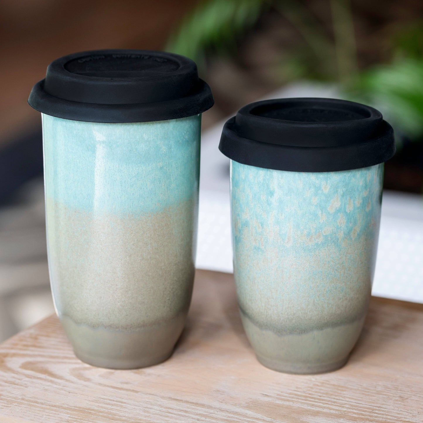 Aurora Ceramic Travel Tumbler 12oz | Modern Reusable Coffee Tumbler