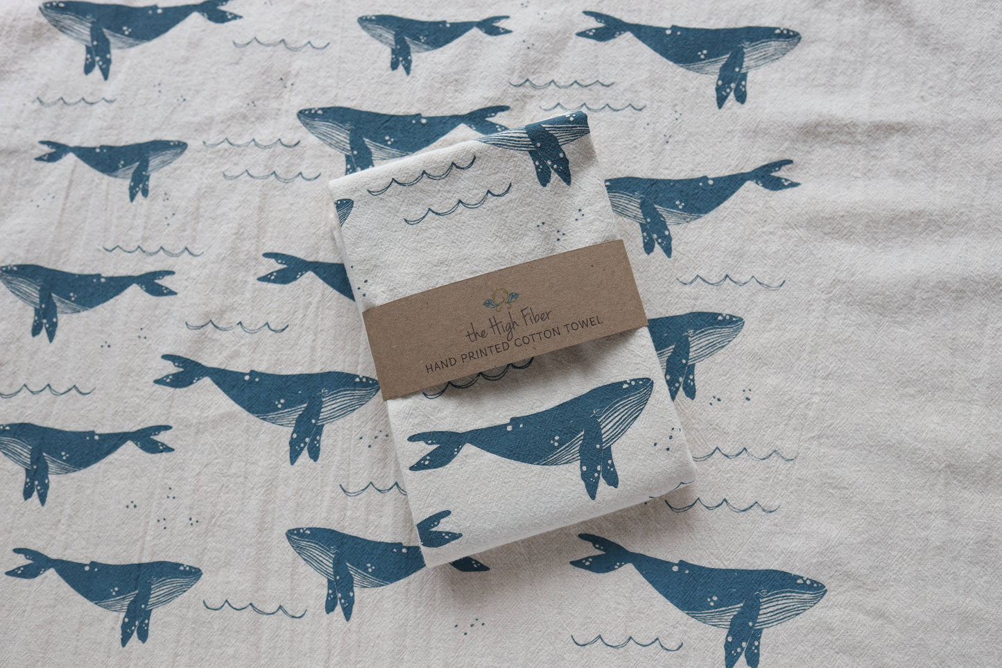Whale Kitchen Towel, Coastal Kitchen Decor 