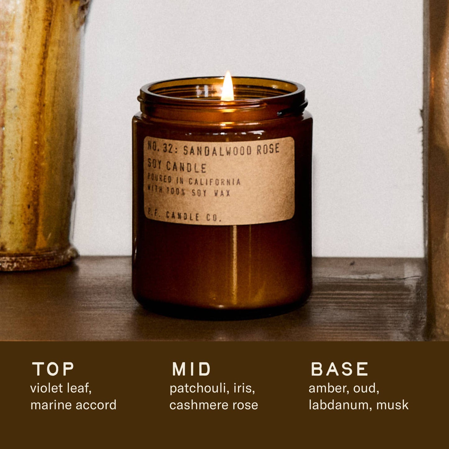 Sandalwood Rose - 7.2 oz Standard Candle