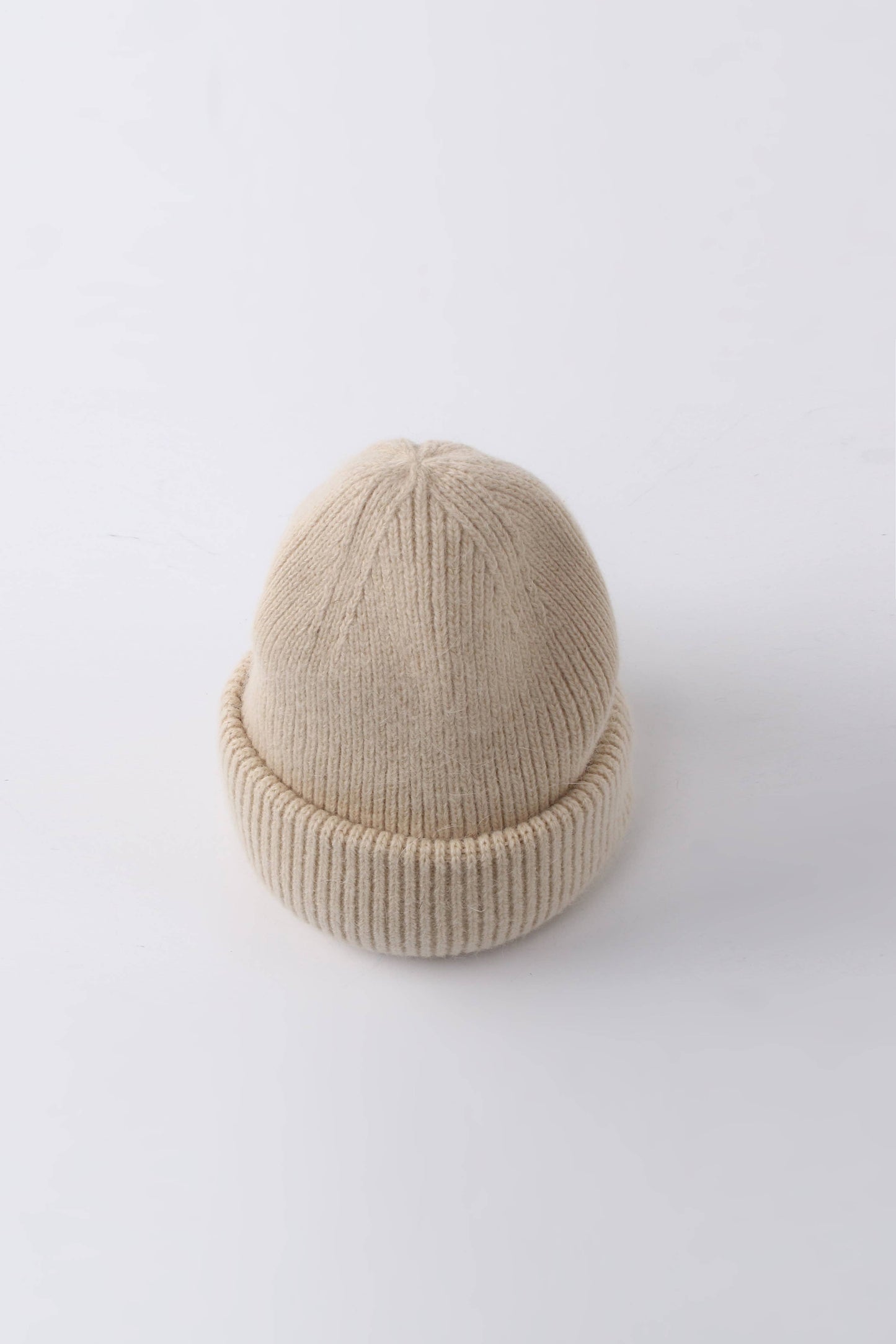 Angora Beanie Hat - Beige