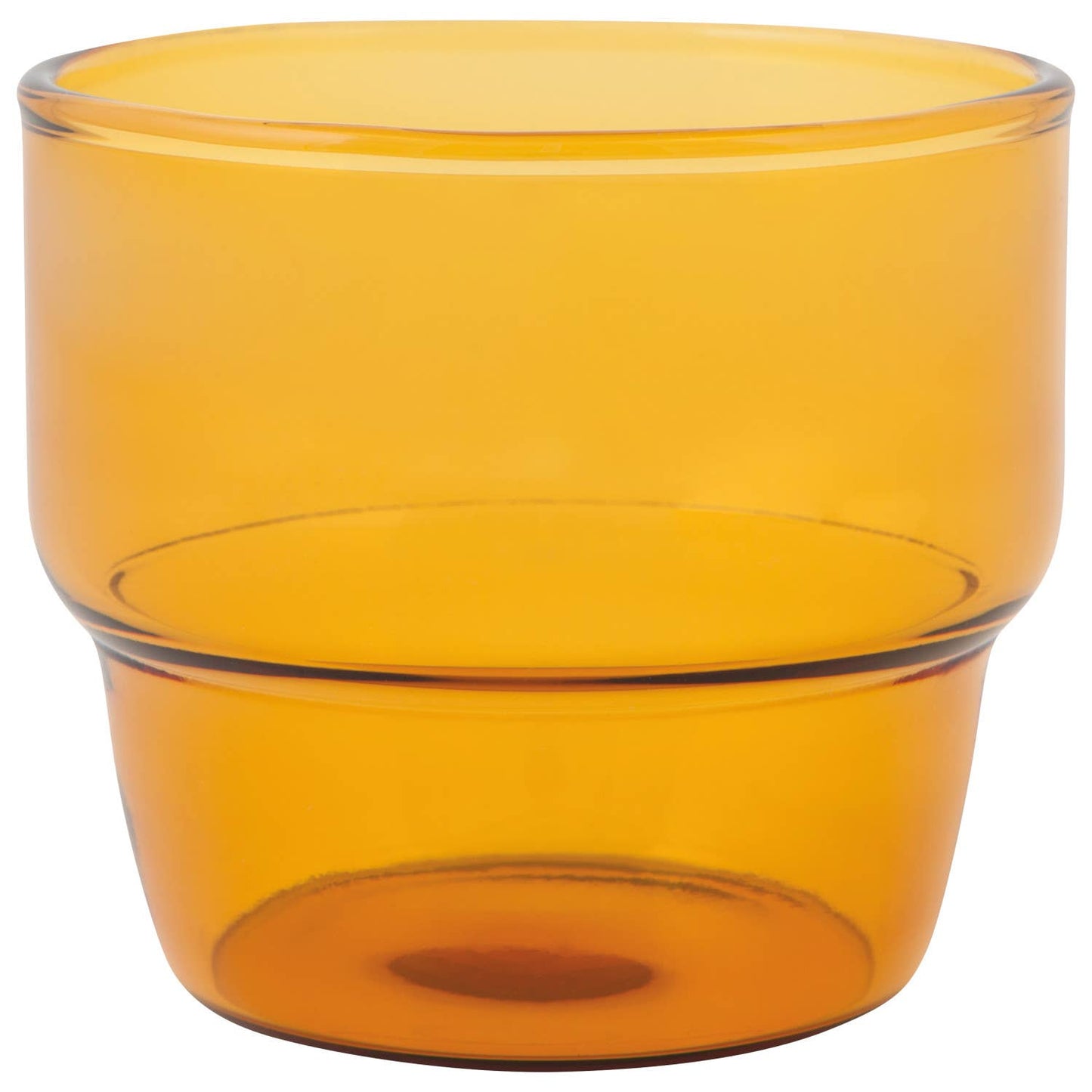 Stackable Juice Glass 9 oz - Amber Set of 4