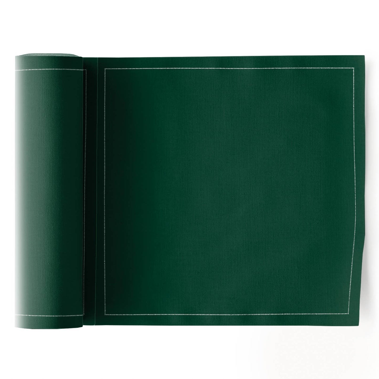 English Green Cotton Luncheon Napkins 25 napkin roll